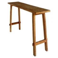 Rustikaler Konsolentisch aus Teak Massivholz - Sunhide