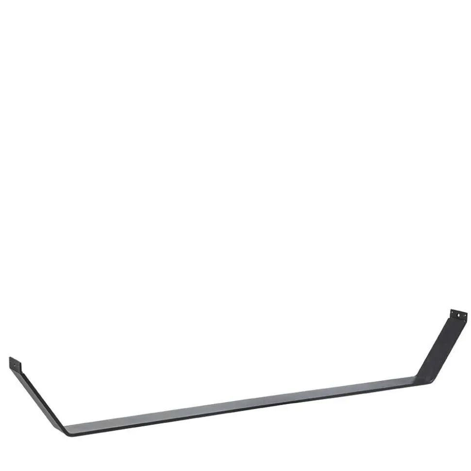 Rustikales Wildeiche Holzbett mit Metallkufen - Space