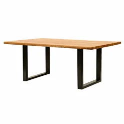 Rustikal-moderner Esstisch Grosma mit Holzplatte massiv rechteckig