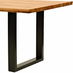 Rustikal-moderner Esstisch Grosma mit Holzplatte massiv rechteckig