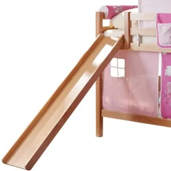 Rutsche Etagenbett für Mädchen in Natur - Norklin