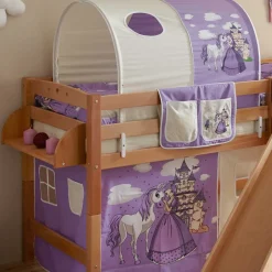 Rutsche Podest Hochbett in Buche Natur - Russell