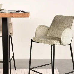 Samt Barstühle mit 78 cm Sitzhöhe - Tablonero (2er Set)