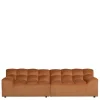 Samt Designcouch in Terracotta - Gracey