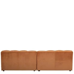 Samt Designcouch in Terracotta - Gracey