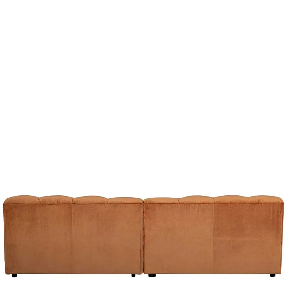 Samt Designcouch in Terracotta - Gracey