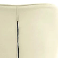 Samt Drehstuhl in Weiß mit Gold - Abetzia