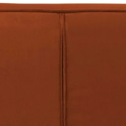 Samt Polstersessel in Rost Braun - Zitrony