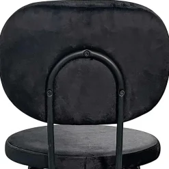 Samt Polsterstühle in Schwarz - Siao (2er Set)