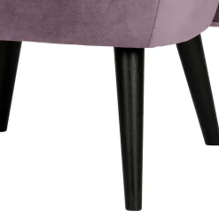 Samt Sessel in Flieder - ohne Armlehnen - Barna