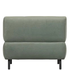 Samt Sessel ohne Armlehnen in Graugrün - Norwich