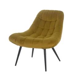 Samt Sessel ohne Armlehnen mit 50 cm Sitzhöhe - Agata