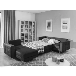 Samt Wohnlandschaft in Grau - Joyma