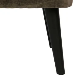 Samthocker in Dunkelgrün - Luzius