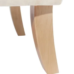 Samtsessel mit Ohren in Creme - Iceline