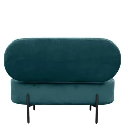 Samt-Truhenbank in Dunkelgrün - Comota
