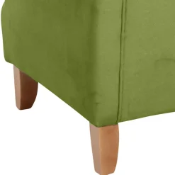 Samtvelours Ohrensessel in Oliv Grün - Cacimbina