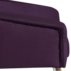 Samtvelours Sessel in Dunkellila - Career