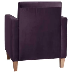 Samtvelours Wohnzimmersessel in Dunkellila - Adagiona