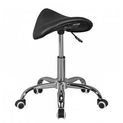 Sattelhocker in Schwarz Kunstleder - Baonga