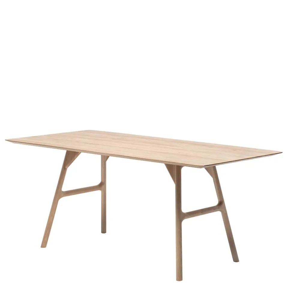 Scandi Chic Eichentisch in Bianco geölt - Ravona