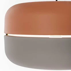 Scandi Chic Hängelampe in Rosa & Grau - Longos