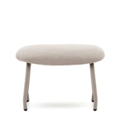 Scandi Chic Hocker in Beige und Weiß - Bondo