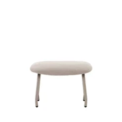 Scandi Chic Hocker in Beige und Weiß - Bondo
