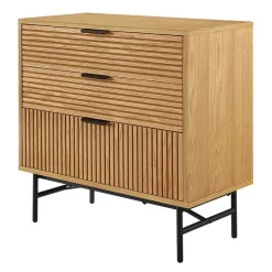 Scandi Chic Kommode mit drei Schubladen - Piassona