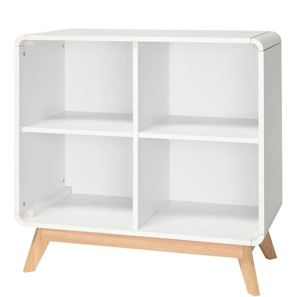 Scandi Chic Regal in Weiß mit Eiche - Kolreva