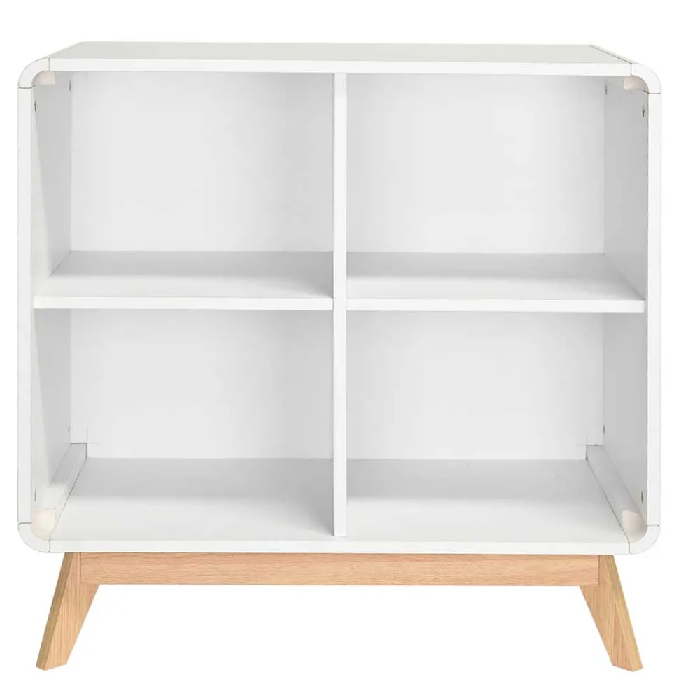 Scandi Chic Regal in Weiß mit Eiche - Kolreva