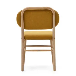 Scandi Chic Stühle in Gelb Chenille - Quinn (2er Set)