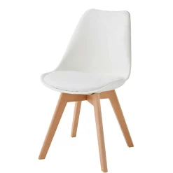 Scandi Chic Stühle mit Sitzschale - Savossa (4er Set)