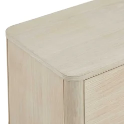 Scandi Chic TV Lowboard in Eiche Weiß - Rosanna