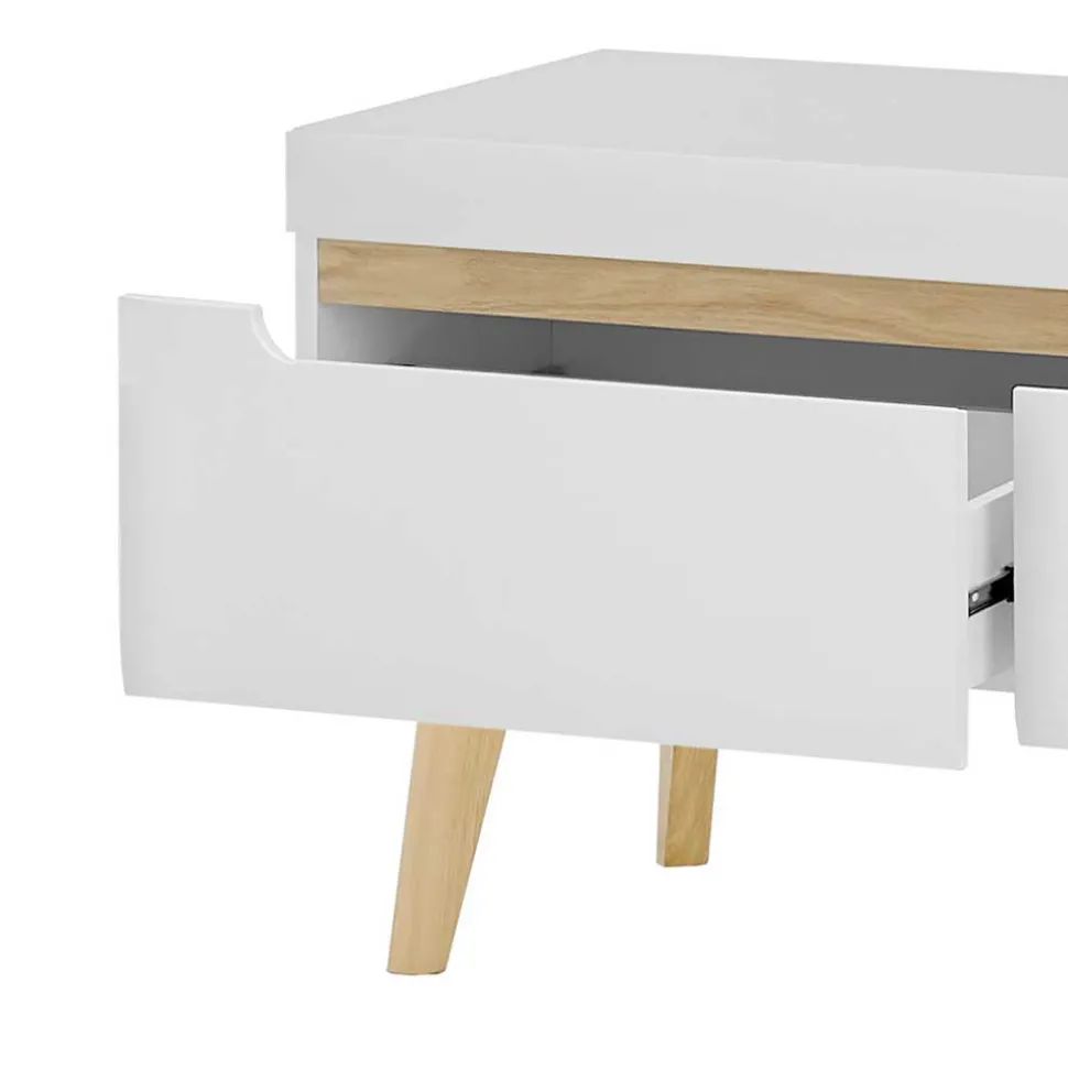 Scandi Chic TV Wohnwand Möbel - Ginko (vierteilig)