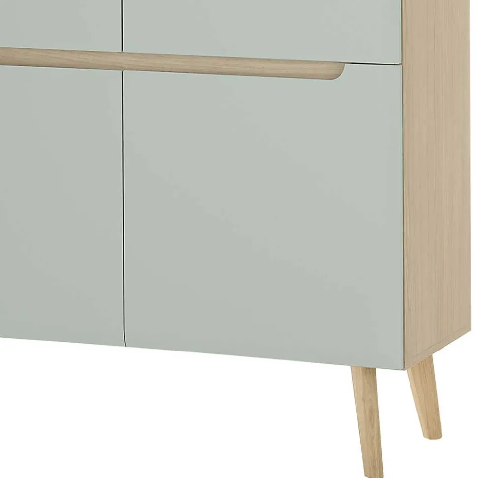 Scandi Chic Wohnzimmermöbel Wohnwand - Armina (vierteilig)