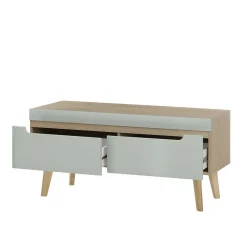 Scandi Chic Wohnzimmermöbel Wohnwand - Armina (vierteilig)