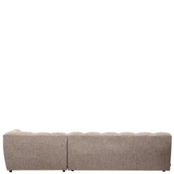 Scandi Ecksofa in Hellbraun meliert - Niklai