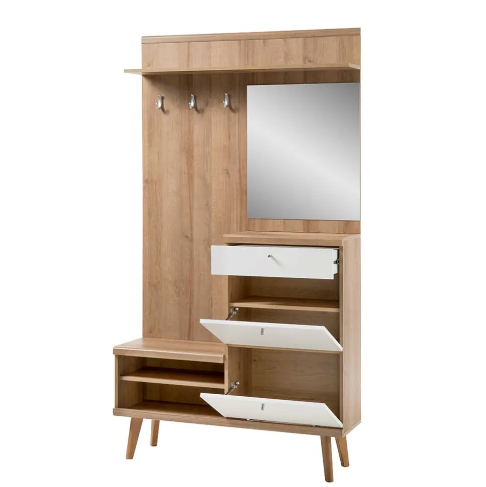 Scandi Kompaktgarderobe in 110x200x34 - Cablos
