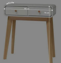 Scandi Konsolentisch mit zwei Schubladen - Kolreva