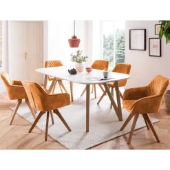 Scandi Style Essgruppe als Set - Dronja (siebenteilig)