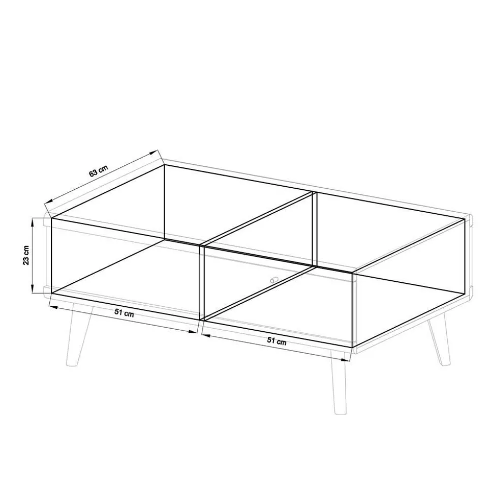 Scandi Wohnzimmer Einrichtung Set - Cablos I (sechsteilig)