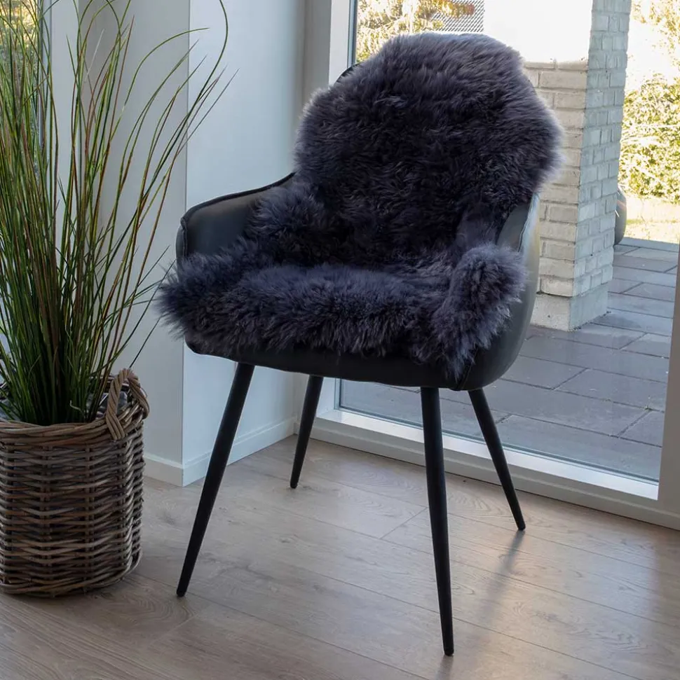 Schaf Echtfell in Grau - Vericia