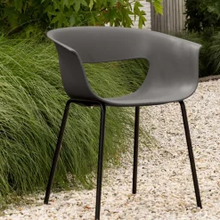 Schalenstuhl mit Armlehnen - Niabelda (2er Set)