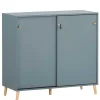 Schiebetüren Büroschrank in Petrol - Baiamare