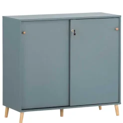 Schiebetüren Büroschrank in Petrol - Baiamare