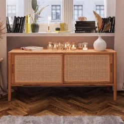 Schiebetüren Lowboard aus Wildbuche - Indrya