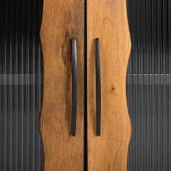 Schiebetüren Sideboard mit Riffelglas - Aglia