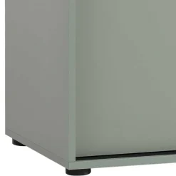 Schiebetüren-Aktenschrank in Graugrün - Espresso