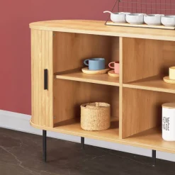 Schiebetüren-Sideboard in ovalem Design - Barnetta